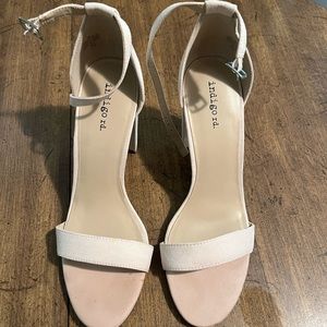 Light pink. Block high heels! Size 9